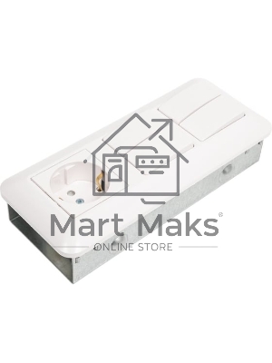 Блок SE Wessen Прима розетка с/з + выключатель 2-кл. + выключатель 2-кл. (индивид. упак.) внутр., белый