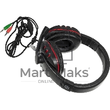 Гарнитура Oklick HS-L380G черный/красный 1.8м мониторы оголовье (JD-032)