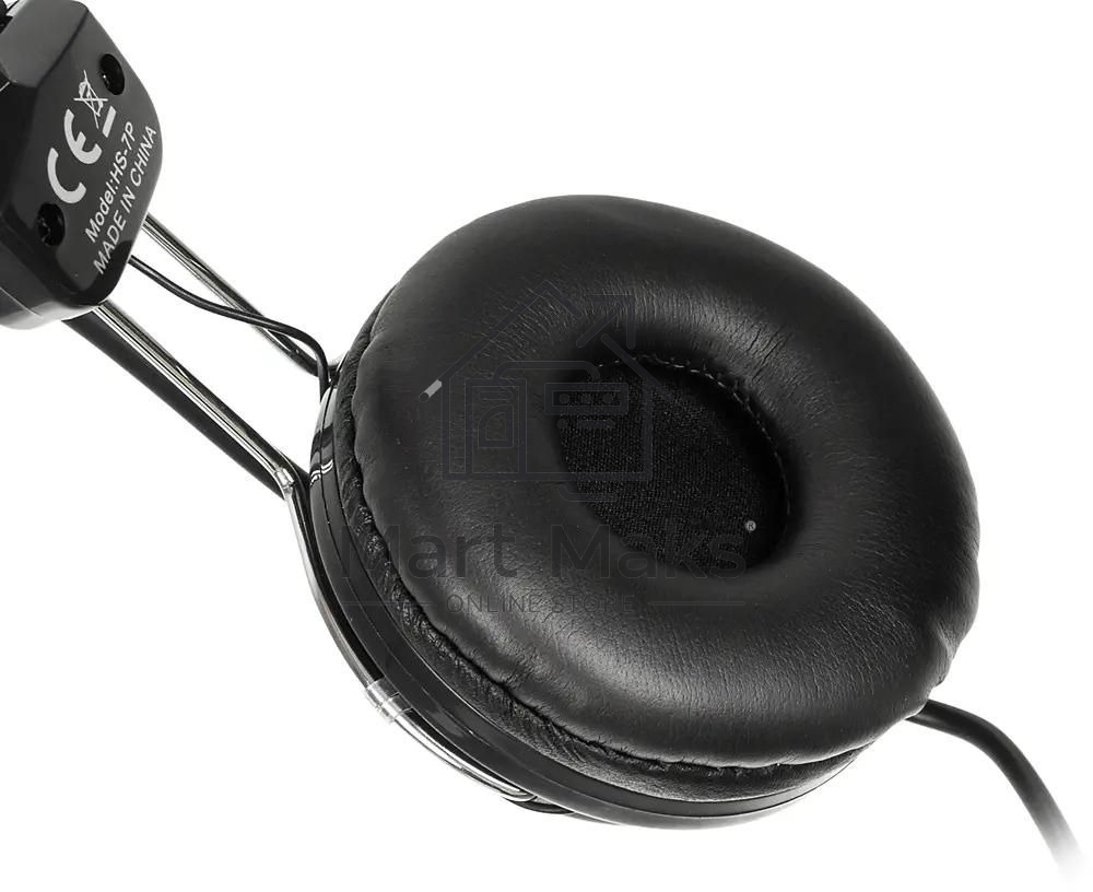 Гарнитура проводная A4Tech HS-7P, черный