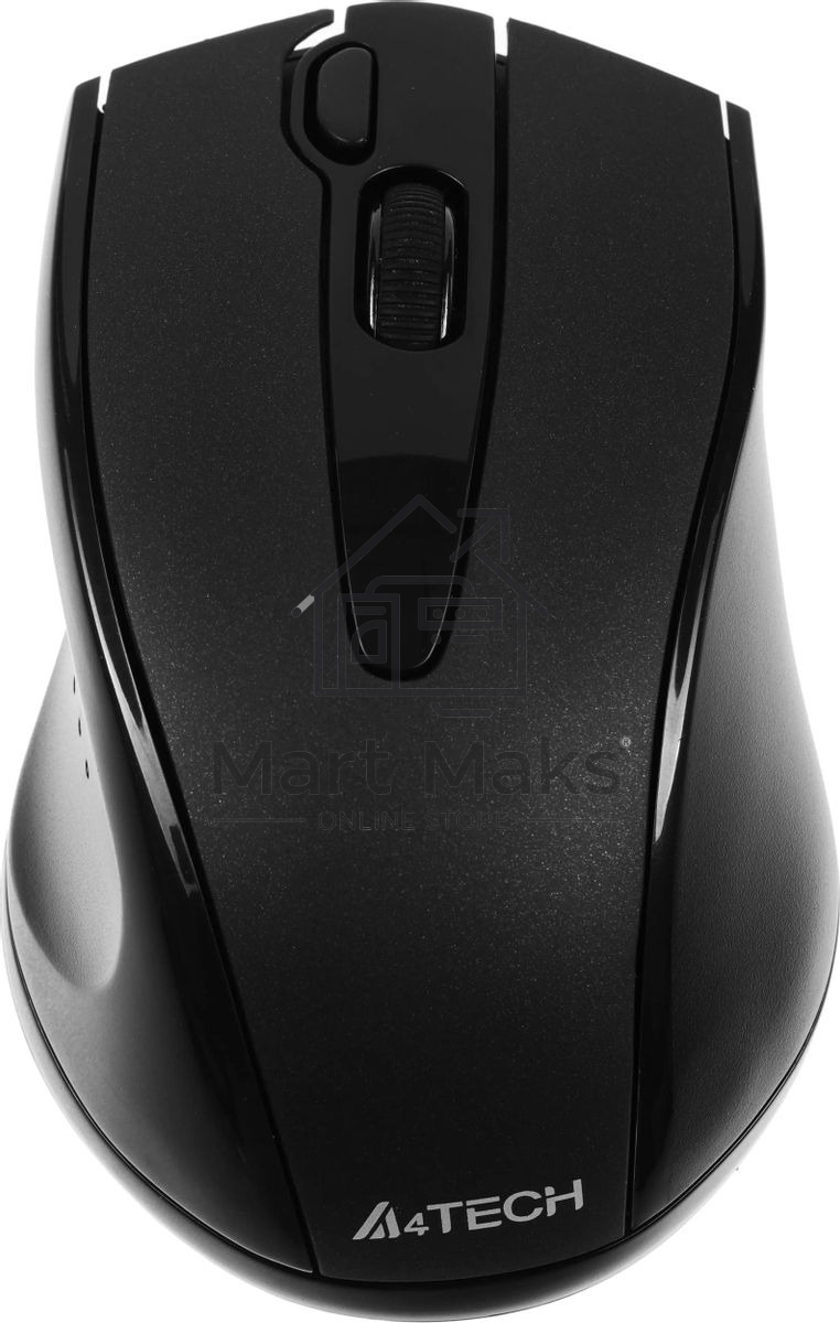 Мышь беспроводная A4Tech G9-500FS черный, 1200 dpi, радиоканал, USB, кнопки - 4