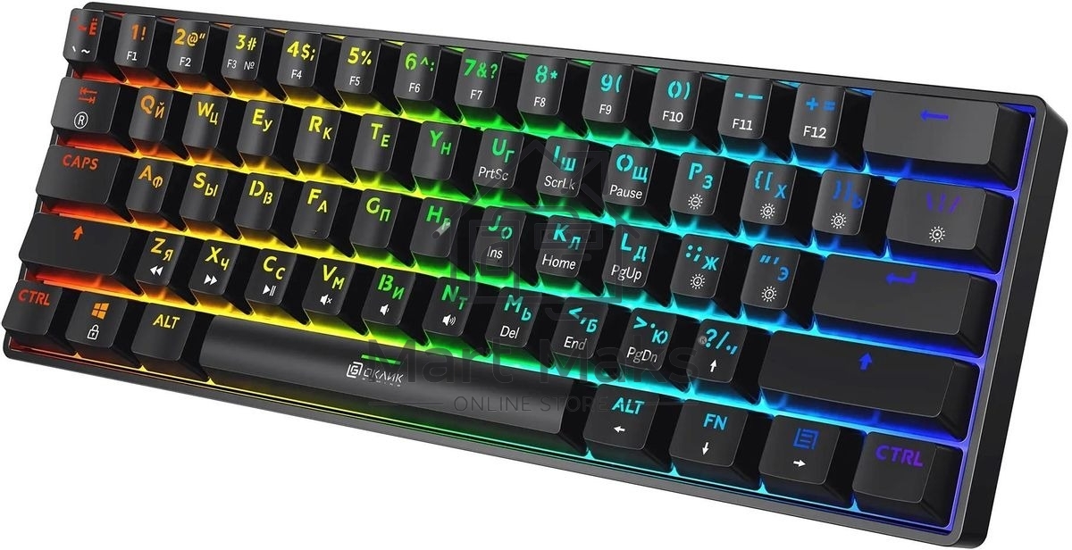 Клавиатура Oklick K713X проводная, USB, черный