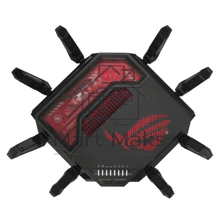 Маршрутизатор ASUS GT-BE19000, черный/красный, 90IG0850-MO9A0V