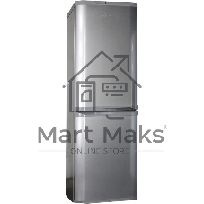 Холодильник ОРСК 173 NG нержавеющая сталь двухкамерный 200/120л, морозилка снизу, капельная система