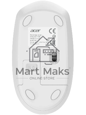 Комплект клавиатура + мышь Acer OCC401 клав:белый мышь:белый USB беспроводная (ZL.ACCCC.017)
