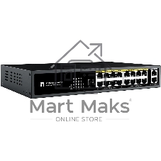 Коммутатор Netis ST118GHPDI-2G-130 16x100Мбит/с 2x1Гбит/с 16PoE 130W неуправляемый