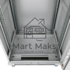 Шкаф телекоммуникационный напольный Cabeus SH-05C-12U60/80 серый, IP20, 12U, 730х600х800 мм (ВхШхГ), дверь: стекло, разборный
