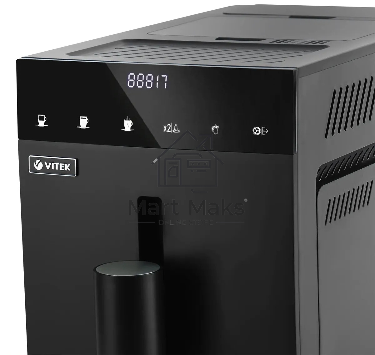 Кофемашина автоматическая Vitek Metropolis VT-8700 черный, зерновой кофе, 1.2 л, 1350 Вт, 20 Бар