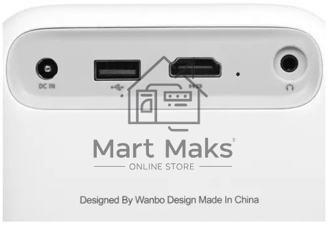 Проектор Wanbo Projector T2 max белый (LCD, 1920x1080, 450Lm, 1.2:1, 3000:1, Smart TV, Android 9.0, 1+16GB, HDMI, USB, Wi-Fi, BT) (6970885350382)