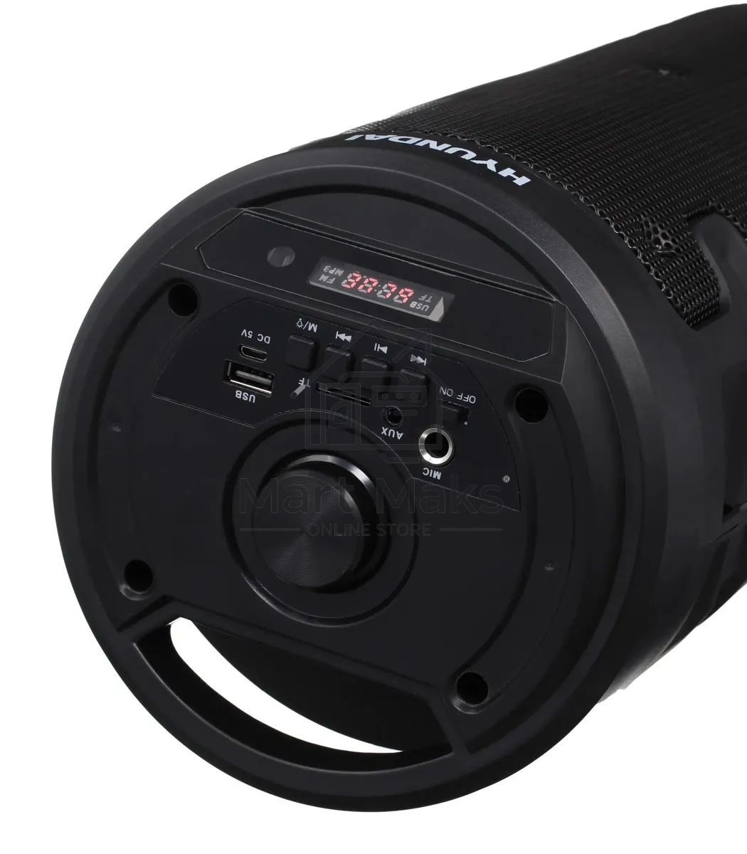 Минисистема Hyundai H-MC160 черный 50Вт/FM/USB/BT/SD/MMC