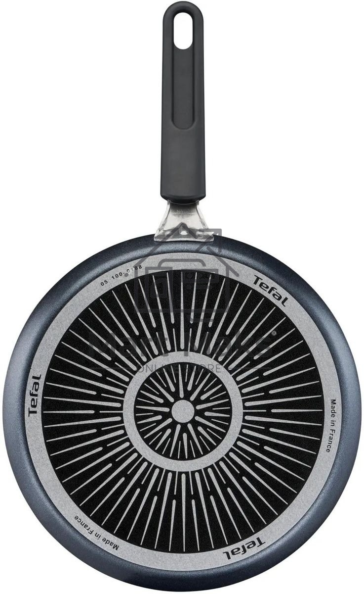 Сковорода блинная Tefal Force 4218522 круглая 22см покрытие: антипригарное ручка несъемная (без крышки) черный (9100048318)