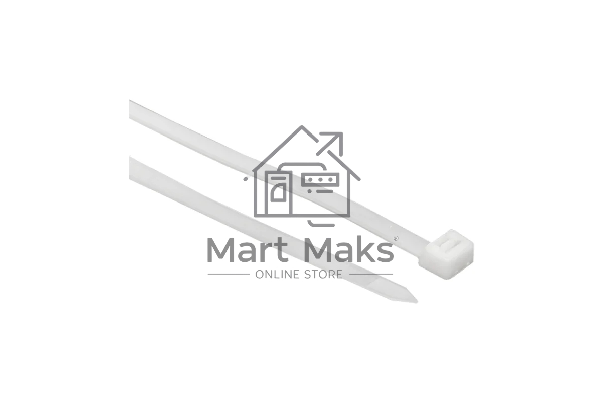 Хомут кабельный 2.5х100 нейл. белый (уп. 100 шт) EKF plc-c-2.5x100