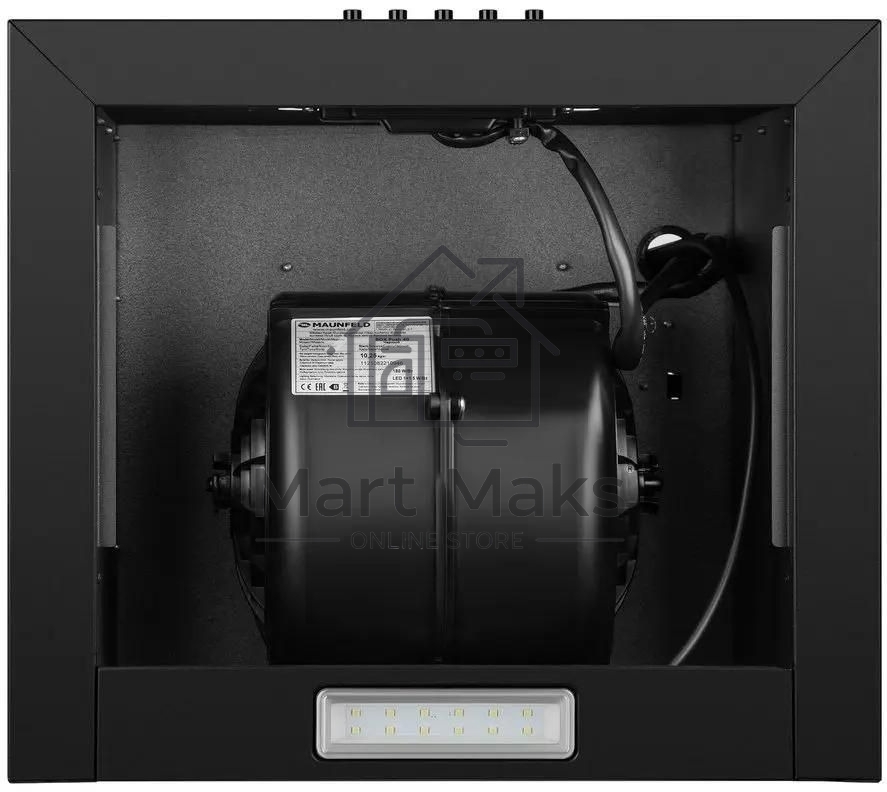 Вытяжка пристенная островная Maunfeld Box Push 40 черный, 40 см, 1000 куб. м/ч, 60 дБ