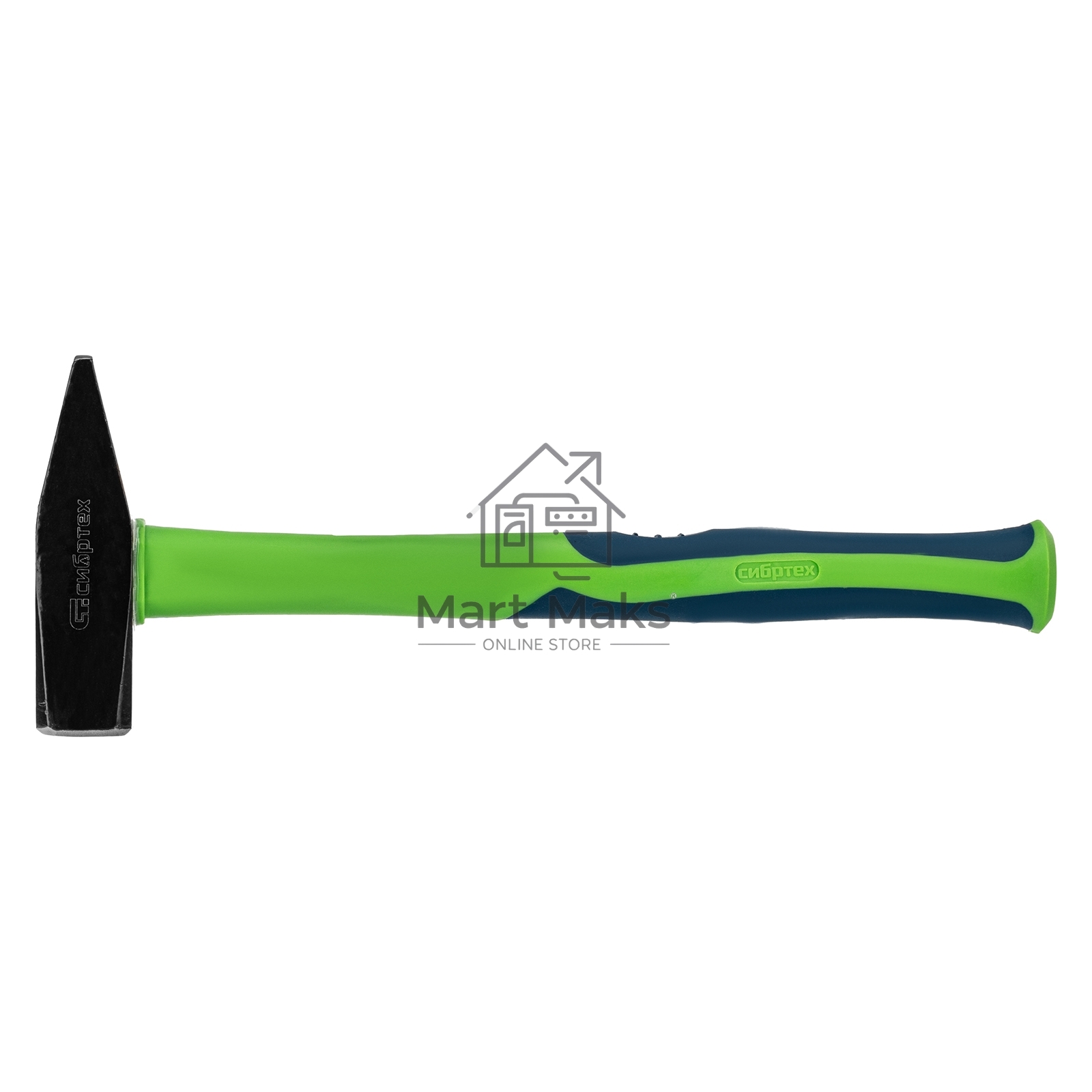 Молоток слесарный Сибртех 800 г, фибергласовая обрезиненная рукоятка