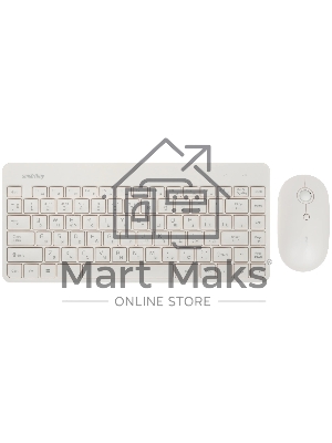 Комплект клавиатура+мышь Smartbuy 220349AG беспроводной, USB, 1600 DPI, белый