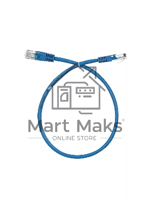 Патч-корд литой Aopen/Qust UTP кат.5е 0,5м синий 