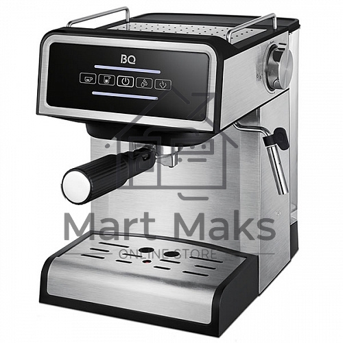 Кофеварка эспрессо BQ CM2000 Steel-Black, исп. кофе - молотый, 1.6 л, 850 Вт, 15 Бар.