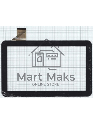 Сенсорное стекло (тачскрин) 10.1'' YDT1231-A0 (257x159 мм), черное