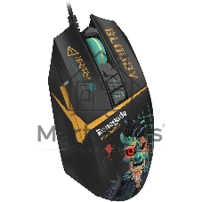 Мышь проводная A4Tech Bloody W63 Max Renegade черный, 12000 dpi, USB, кнопки - 7