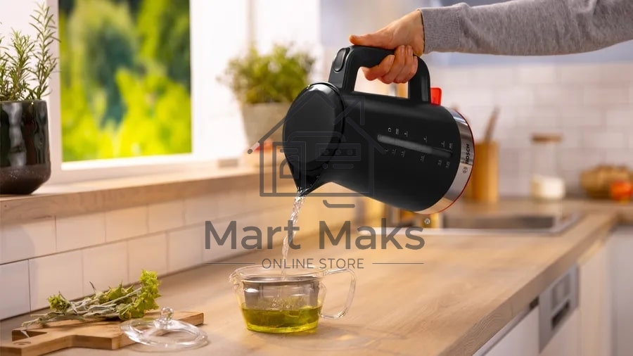 Чайник электрический Bosch TWK4M223 1.7л. черный корпус: пластик