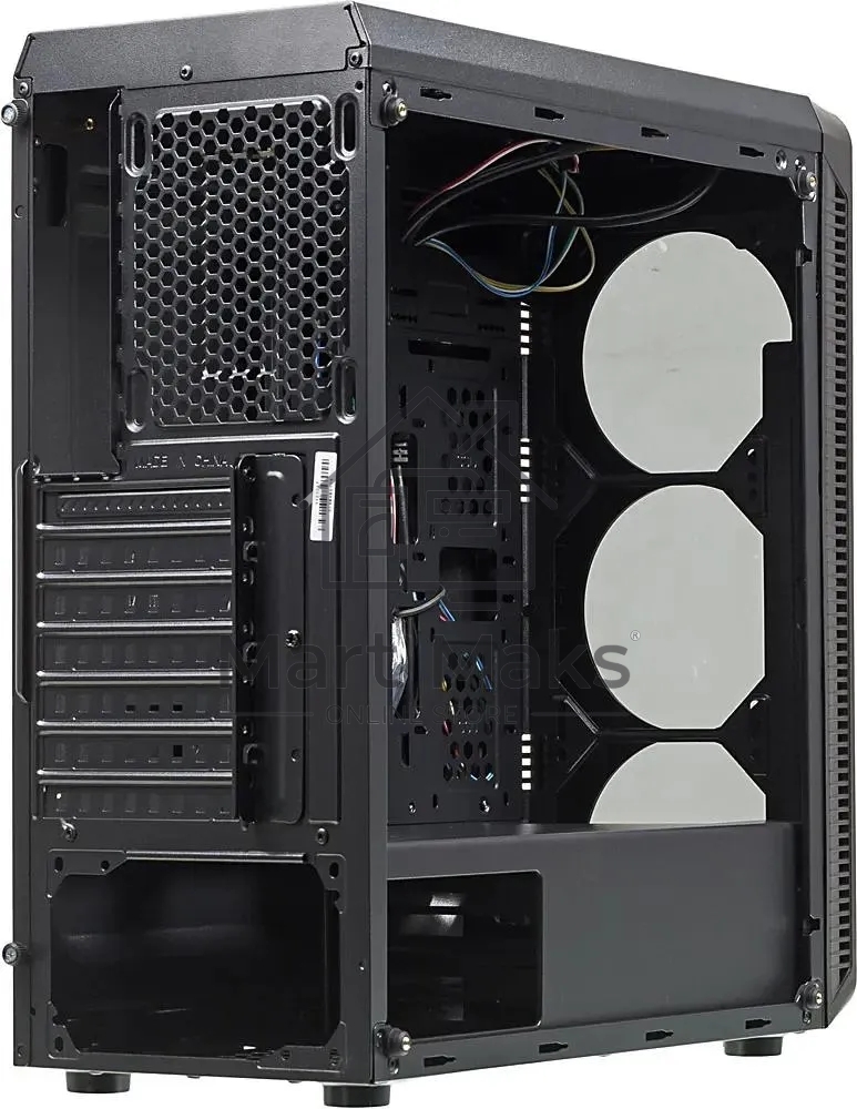 Компьютерный корпус Accord JP-X черный без БП ATX 2xUSB2.0 1xUSB3.0 bott PSU