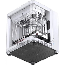 Компьютерный корпус без блока питания JONSBO TK-1, Mini-Tower, TG, no fan, 1xUSB-A 3.2 + 1xUSB-C 3.2, mATX, mITX White