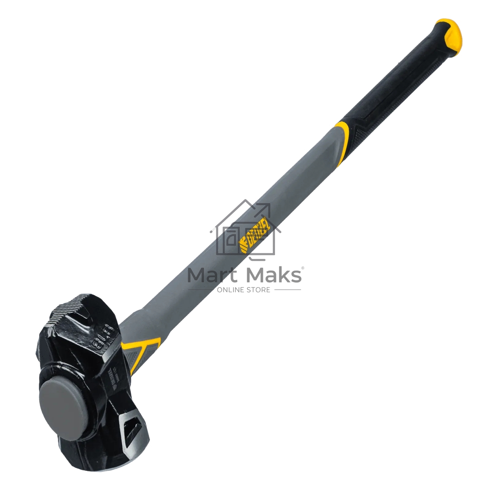 Кувалда с клиновидным бойком Denzel 3,6 кг, фибергласовая рукоятка c TPR