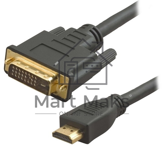 Кабель 5bites APC-080-020 HDMI M/DVI M, 24+1, DUAL LINK, 2M