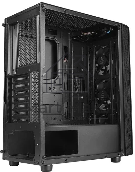 Компьютерный корпус Azza Prime 360E черный без БП ATX 5x120mm 2x140mm 2xUSB3.0 audio bott PSU