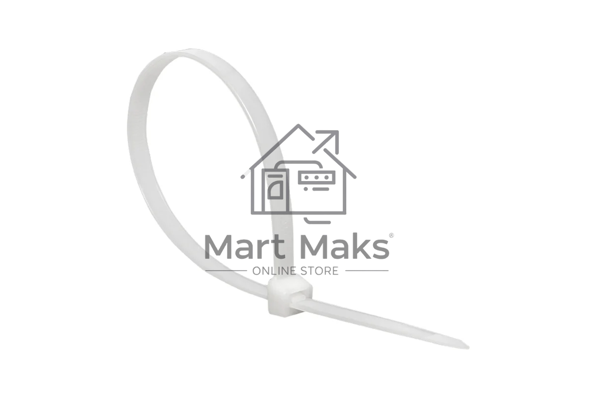 Хомут кабельный 2.5х100 нейл. белый (уп. 100 шт) EKF plc-c-2.5x100