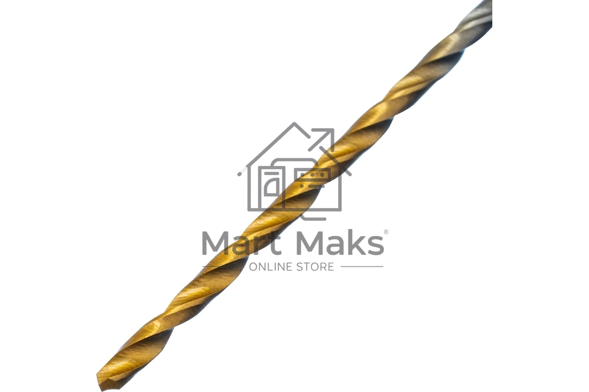 Сверло спиральное по металлу Denzel 2 х 86 мм Р6М5, Golden Tip, удлиненное, 2 шт.