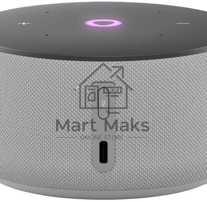 Умная колонка Яндекс Станция Мини 3, 12Вт, компактная, 1 динамик, часы, управление умным домом, Wi-Fi, Bluetooth 5.0, Алиса, серый