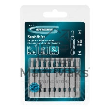 Бита Gross Torx 20х50мм, сталь S2, шестигр., 10 шт.
