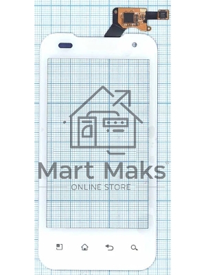 Сенсорное стекло (тачскрин) для LG P990 Optimus 2X, белое