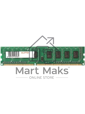 Оперативная память Qumo, DDR3, 4Gb (1x4 Gb), 1600 MHz, CL11, DIMM
