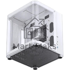 Компьютерный корпус без блока питания JONSBO TK-1, Mini-Tower, TG, no fan, 1xUSB-A 3.2 + 1xUSB-C 3.2, mATX, mITX White