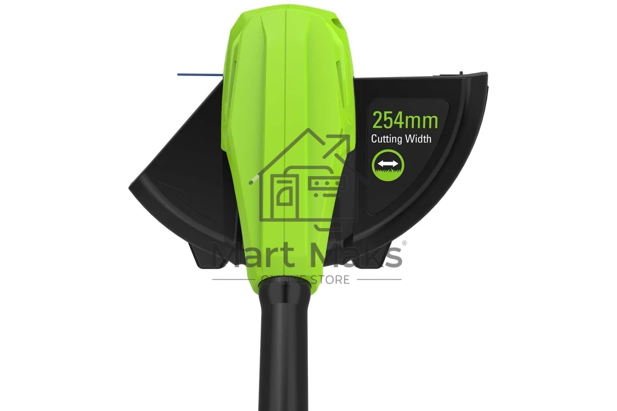 Триммер Greenworks 25см, авт., 24V, с АБ 2 А.ч. и ЗУ слайдер 2,0А  2107207SA