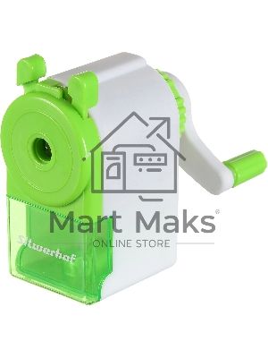 Точилка для карандашей механическая Silwerhof Color, 1 отверстие, зеленый