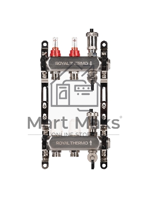 Коллектор Royal Thermo нерж. в сборе с расходомерами 1