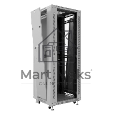 Шкаф телекоммуникационный напольный Cabeus SH-05C-12U60/80 серый, IP20, 12U, 730х600х800 мм (ВхШхГ), дверь: стекло, разборный