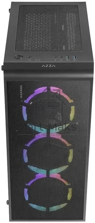 Компьютерный корпус Azza Prime 360E черный без БП ATX 5x120mm 2x140mm 2xUSB3.0 audio bott PSU