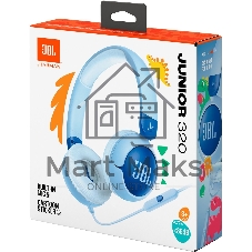 Наушники проводные детские JBL JR320 синий