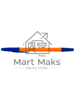 Ручка шариковая Buro 1489658 желтый/синий d=1мм, синие чернила, сменный стержень, стреловидный пишущий наконечник, линия 0.7мм, шестигранный, без индикатора Маркировки