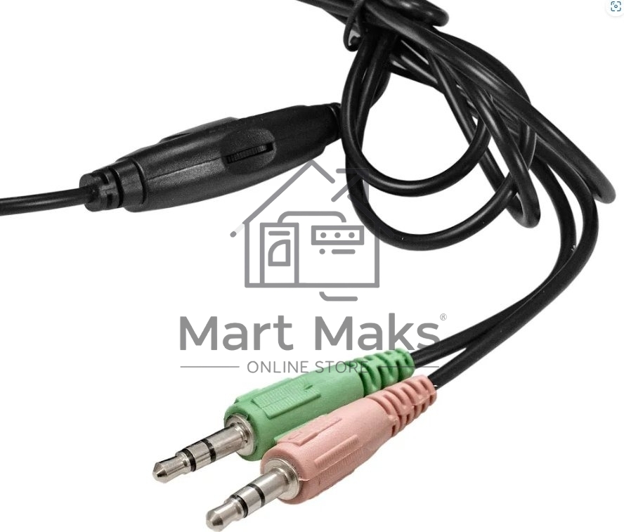 Гарнитура проводная полноразмерная с микрофоном (гарнитура) ExeGate Office HS-130S (2x3.5мм, динамик 40мм, 20-20000Гц, длина кабеля 2.2м, регулировка громкости)