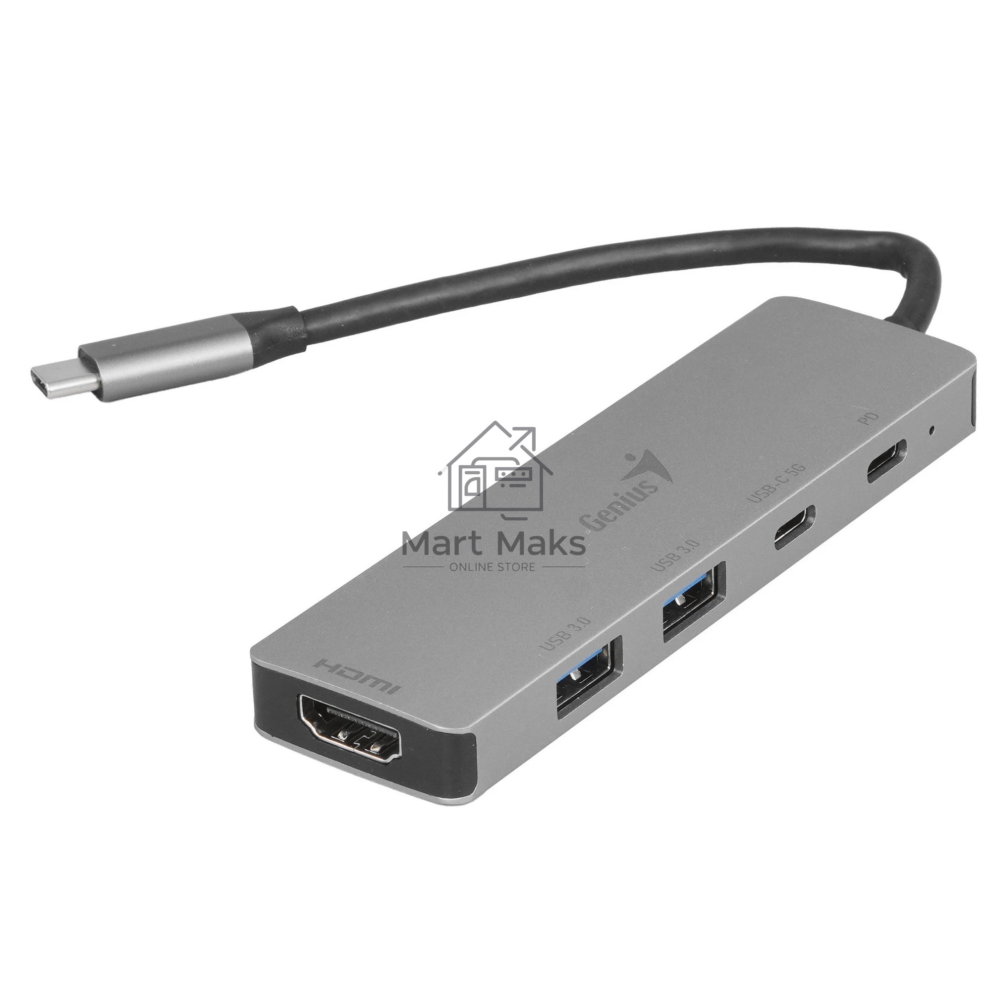 USB-концентратор Genius UH-500, USB Type-C, USB 3.0/HDMI, USB Type-C