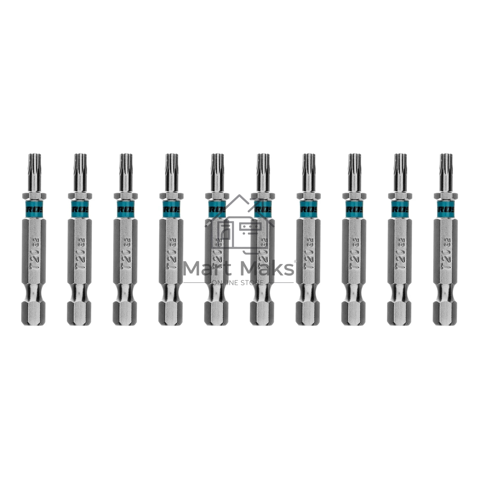 Бита Gross Torx 20х50мм, сталь S2, шестигр., 10 шт.