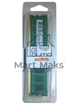 Оперативная память Qumo, DDR3, 4Gb (1x4 Gb), 1600 MHz, CL11, DIMM