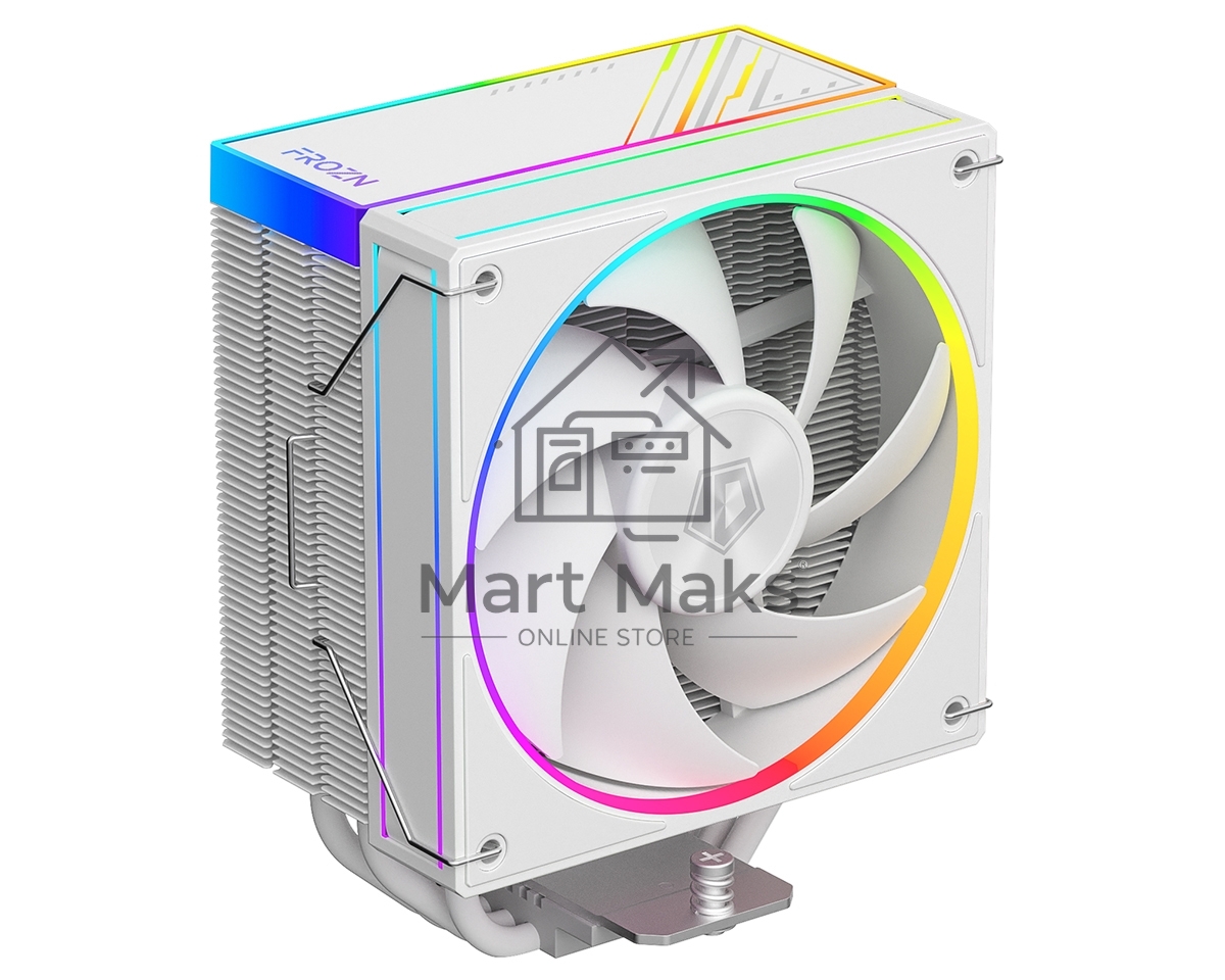 Кулер ID-Cooling Frozn A410 ARGB Wh белый 120мм алюминий+медь 2000rpm 30db 4-pin 220W 152мм
