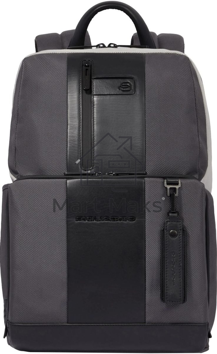 Рюкзак Piquadro Brief2 Special CA3214BR2S/GRN, нейлон/натур.кожа, серый/черный