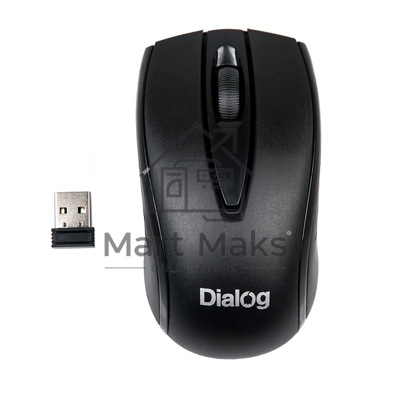 Мышь беспроводная Dialog Comfort MROC-17U черный, 1200 dpi, радиоканал, USB, кнопки - 3