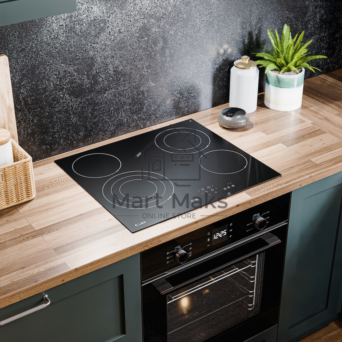 Электрическая варочная панель LEX EVH 642B BL Hi-Light, независимая, черный